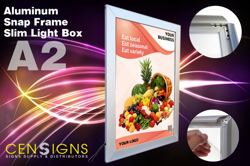 Aluminum Snap Frame Slim Light Box A2