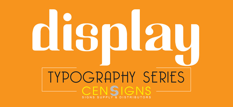 5 beautiful Display fonts