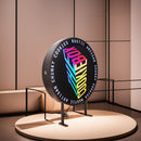 Double Side Flat Round LED Light box