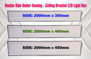 Double Side Under Awning - Ceiling Bracket LED Light Box