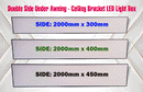 Double Side Under Awning - Ceiling Bracket LED Light Box