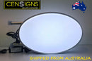 Double Side Oval - Wall Bracket LED Light box