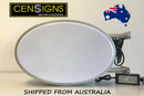 Double Side Oval - Wall Bracket LED Light box