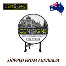 80cm Flat Black Round LED Light box