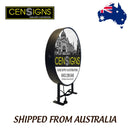 120cm Flat Black Round LED Light box