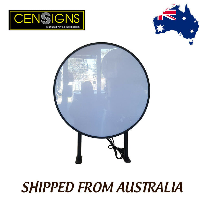 50cm Flat Black Round LED Light box