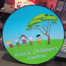 Single Side Black Flat Round LED Lightbox