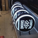 Double Sided Vacuum Round LED Light-box