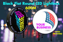 60cm Flat Black Round LED Light box