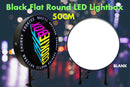 50cm Flat Black Round LED Light box