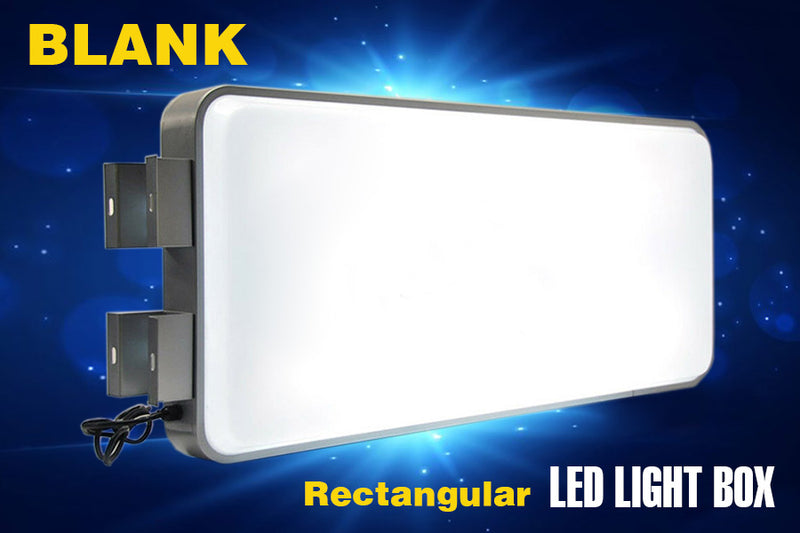 Double Side Rectangular Vacuum - Wall Brackets LED Light box