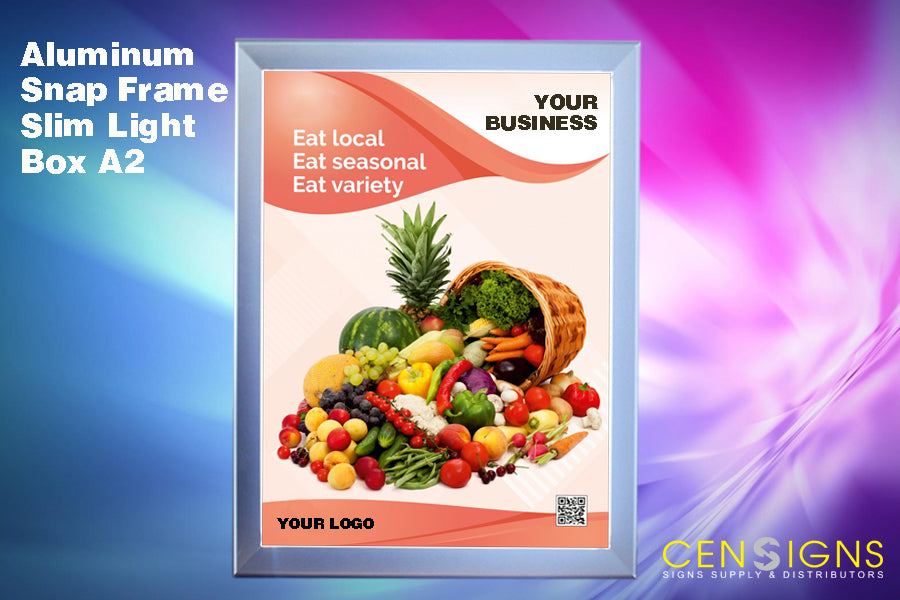 Aluminum Snap Frame Slim Light Box A2