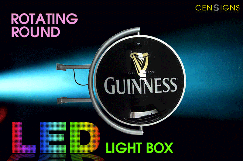 50cm Rotating Round LED Light box