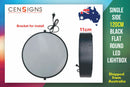 Single Side Black Flat Round LED Lightbox