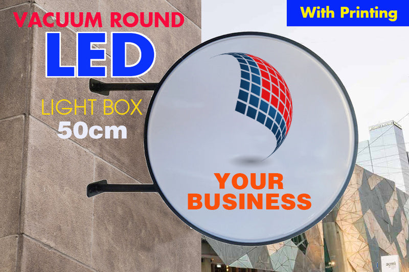 50cm Vacuum Round LED Light box