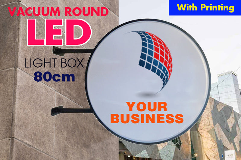 80cm Vacuum Round LED Light box